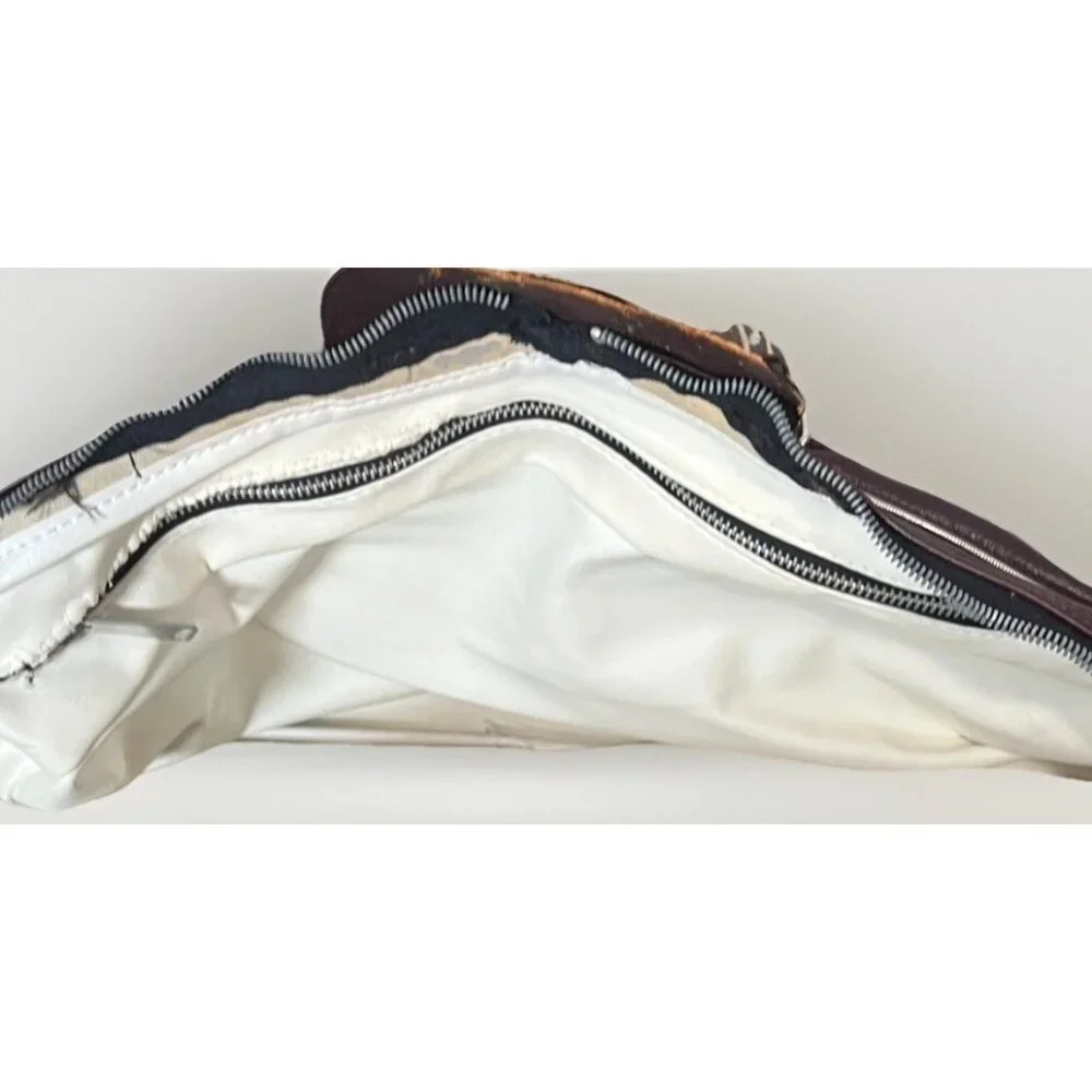 Vintage 1960s PGA Pro Golf Duffel Weekend Bag Burgundy Leather PRO ONLY USA